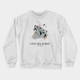 Wolf Roar I Scale New Height Crewneck Sweatshirt